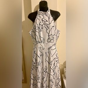 Halter Neck Jumpsuit Sleeveless Wide Leg Cocktail Pantsuit Jumpsuit Romper NWOT